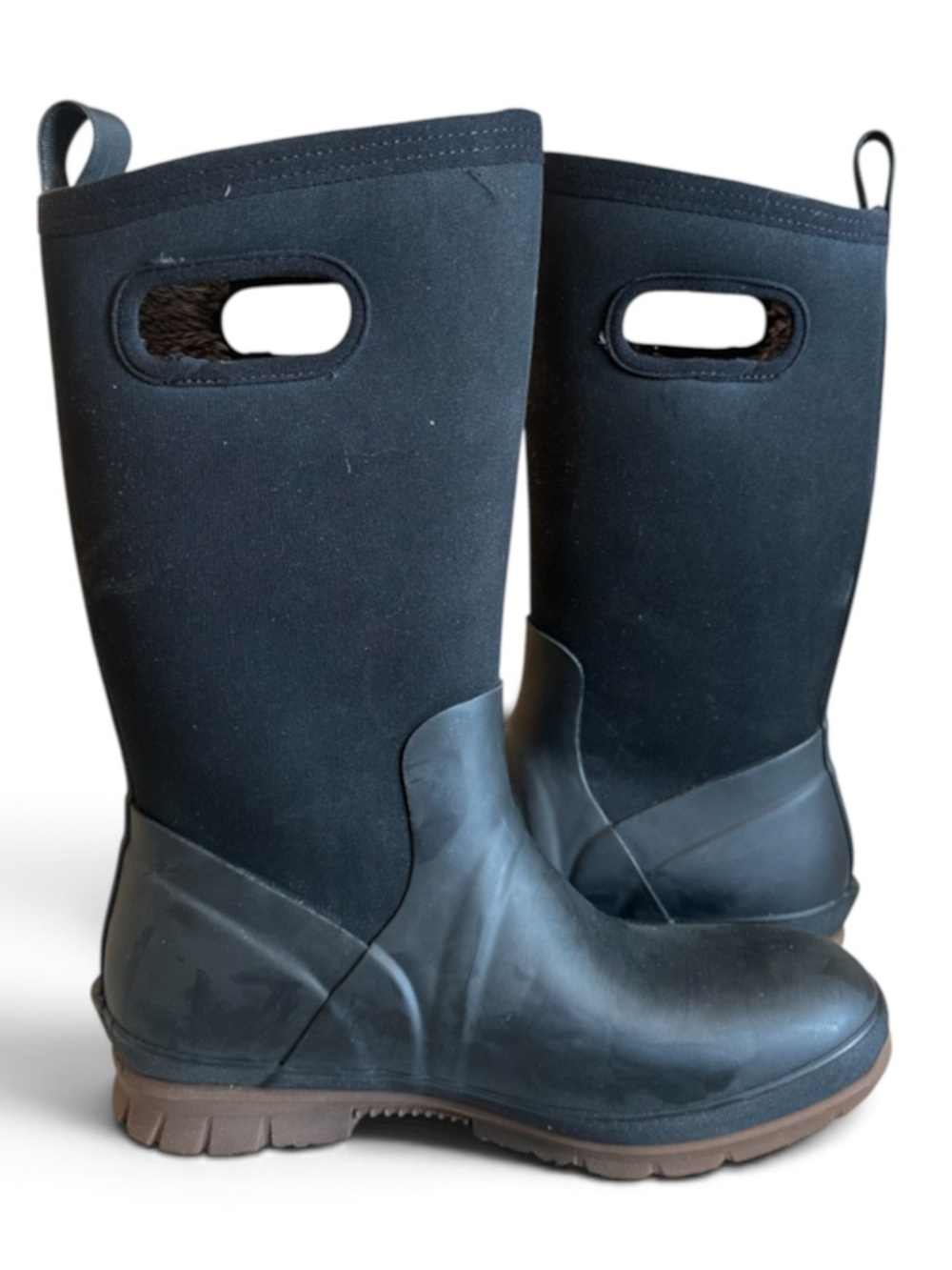 BOGS Cameron Tall Waterproof Pull-On Boots Black - Size 10 - Picture 8 of 8